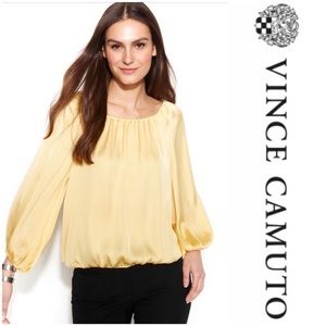 Vince Camuto | Sheer Peasant Blouse 💛